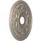 Ekena Millwork Baltimore PVC Medallion (Canopies up to 7 3/4"), 19"OD x 3 1/2"ID x 1"P, Metallic Silver Metallic CMP19BACSV - alternate 2